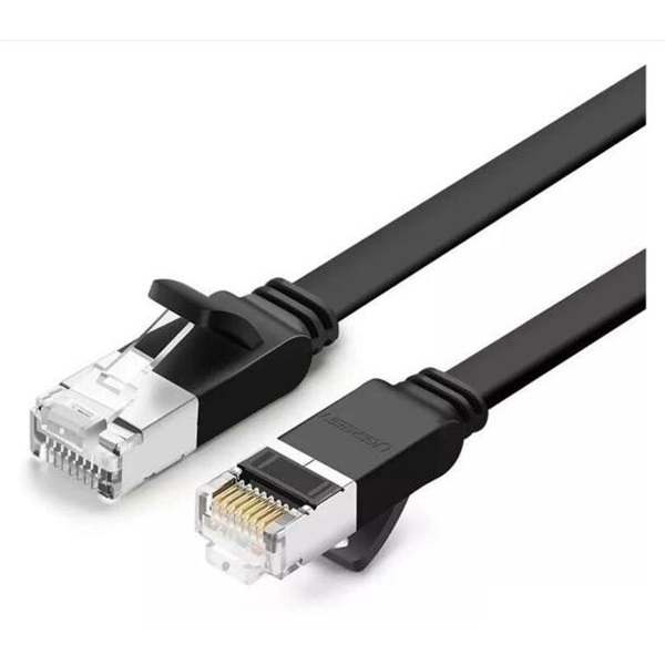 UGREEN Patch kábel UTP CAT6, Flat, tiszta réz,  5m, fekete