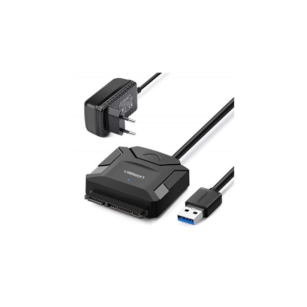UGREEN USB 3.0 adapter USB-A - SATA 2,5" - 3,5" Konverter, fekete