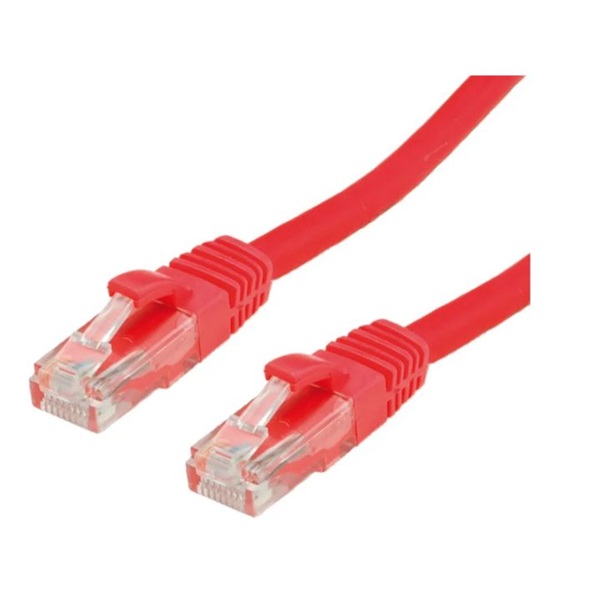 VALUE Patch kábel UTP CAT6a, kihúzás gátló, 20m, piros