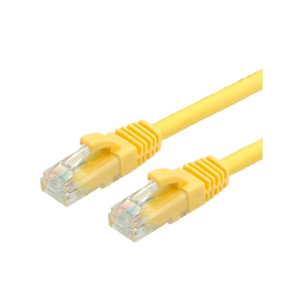 VALUE Patch kábel UTP CAT6a, kihúzás gátló, 20m, sárga