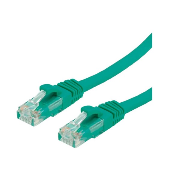 VALUE Patch kábel UTP CAT6a, kihúzás gátló, 20m, zöld
