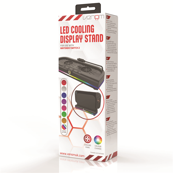 VENOM Nintendo Switch 2 Kiegészítő RGB LED Hűtő állvány, VS4962