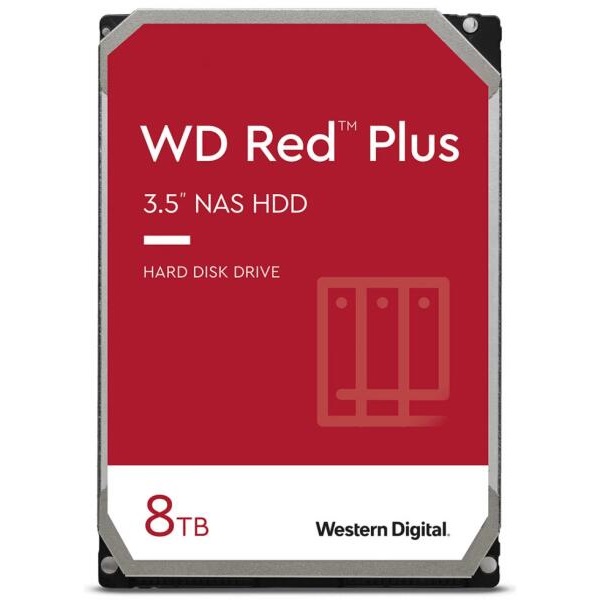 Western Digital Red Plus 8TB 5400rpm 256MB SATA3 3,5" HDD
