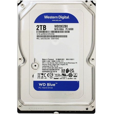 WESTERN DIGITAL 3.5" HDD SATA-III 2TB 7200rpm 256MB Cache, CAVIAR Blue