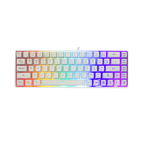 WHITE SHARK GK-2201W-US RONIN-W fehér membrán gamer billentyűzet (US)