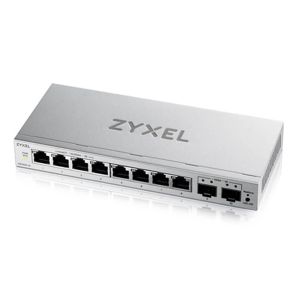 ZYXEL SWITCH DESKTOP WEBMANAGED 8 PORT GIGABIT 2XSFP