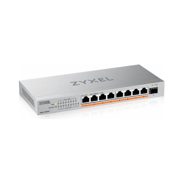 Zyxel XMG-108 8 Ports 2,5G + 1 SFP+, 8 ports 100W total PoE++ Desktop MultiGig u