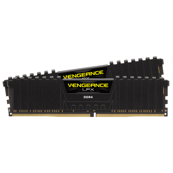 CORSAIR DDR4 16GB (2x8GB) 3200MHz Vengeance LPX RAM, fekete