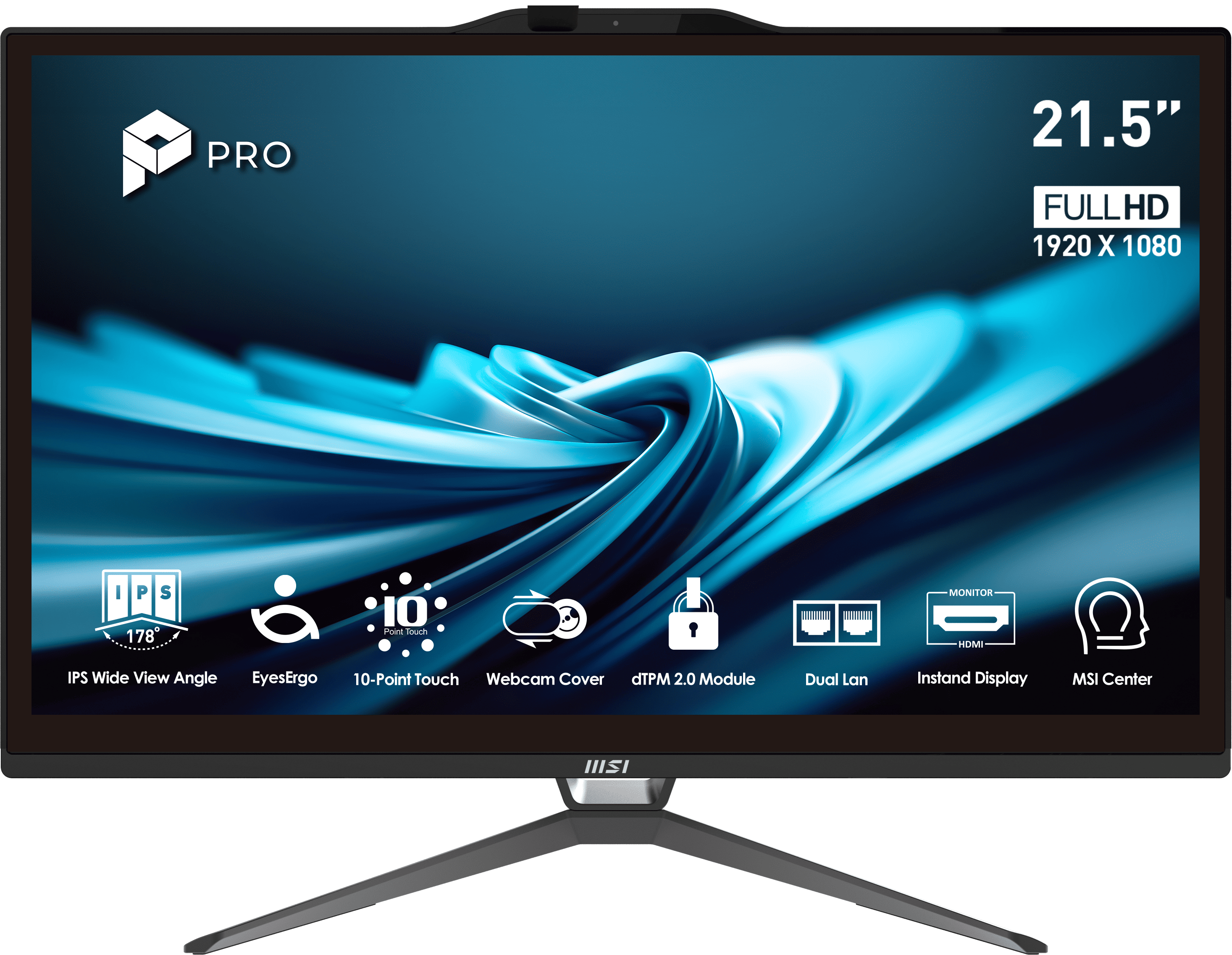MSI Business PRO AP222T 14MA all-in-one számítógép (webcam: 1MP)