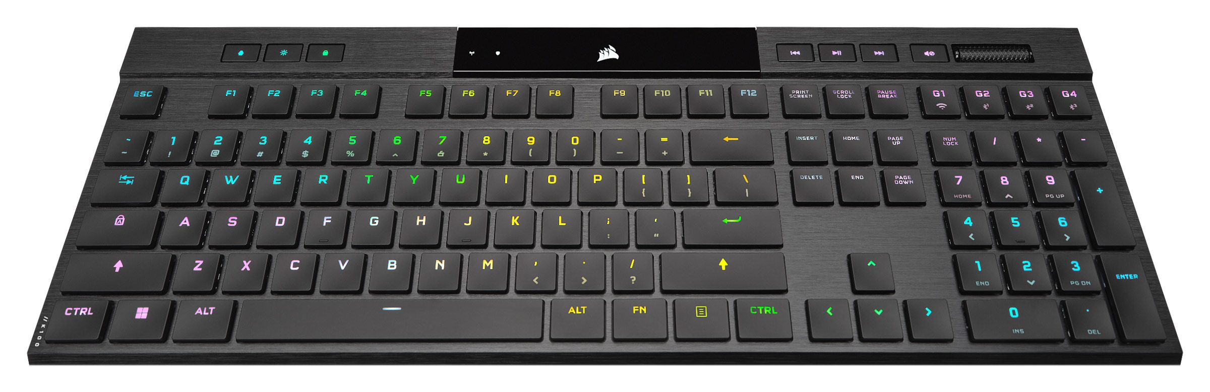 Corsair K100 Air Wireless RGB Bluetooth / vezeték nélküli / USB angol (US) gaming Cherry MX Ultra LP mechanikus billenty