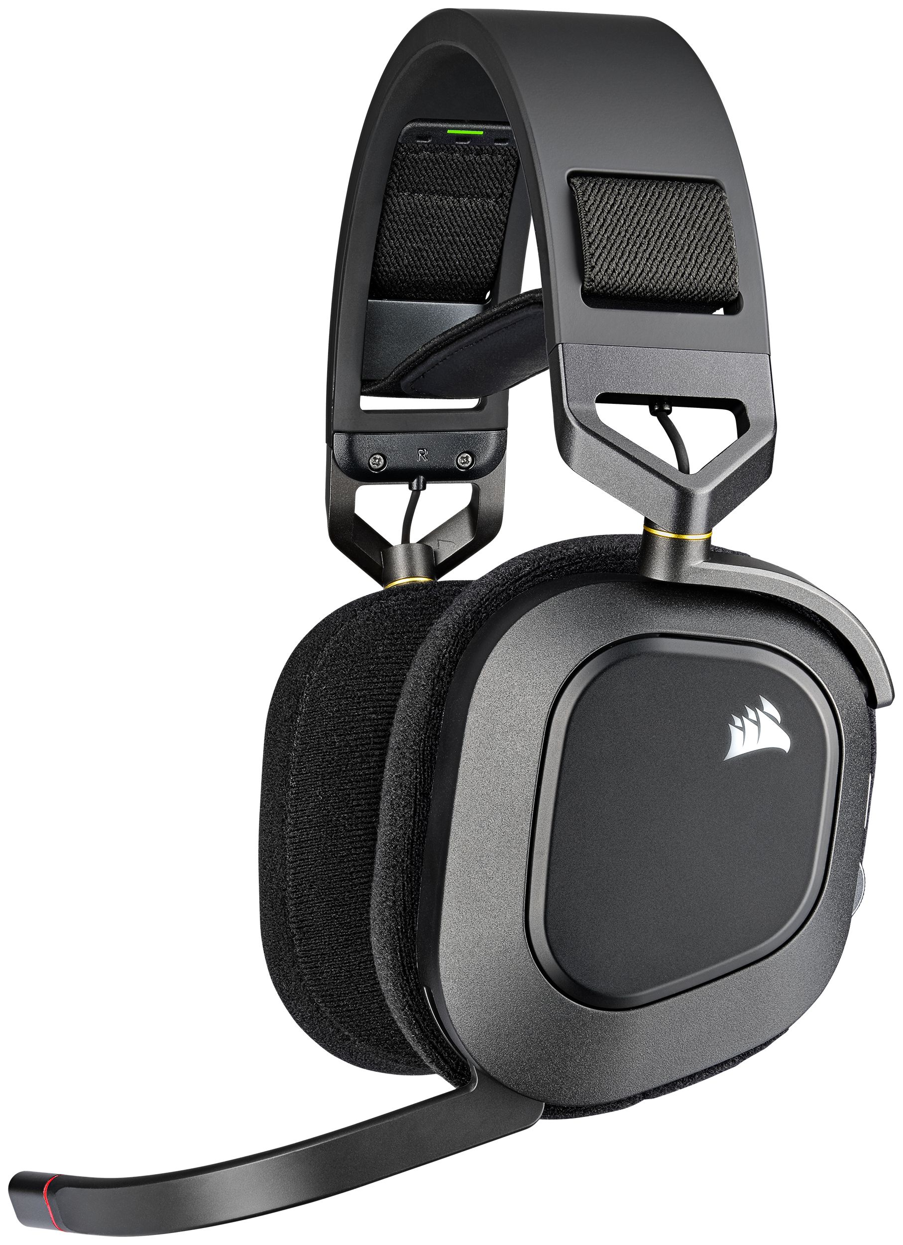 CORSAIR Vezeték Nélküli Headset, HS80 RGB WIRELESS Premium Gaming, Dolby Atmos hangzás, szürke
