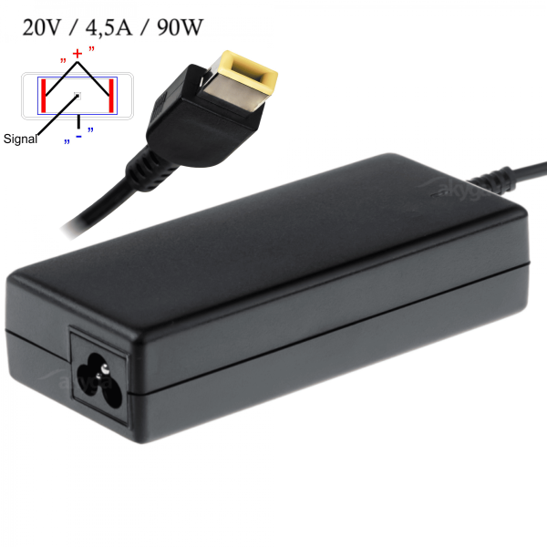 Akyga 20V / 4.5A 90W Lenovo notebook töltő adapter - AK-ND-29