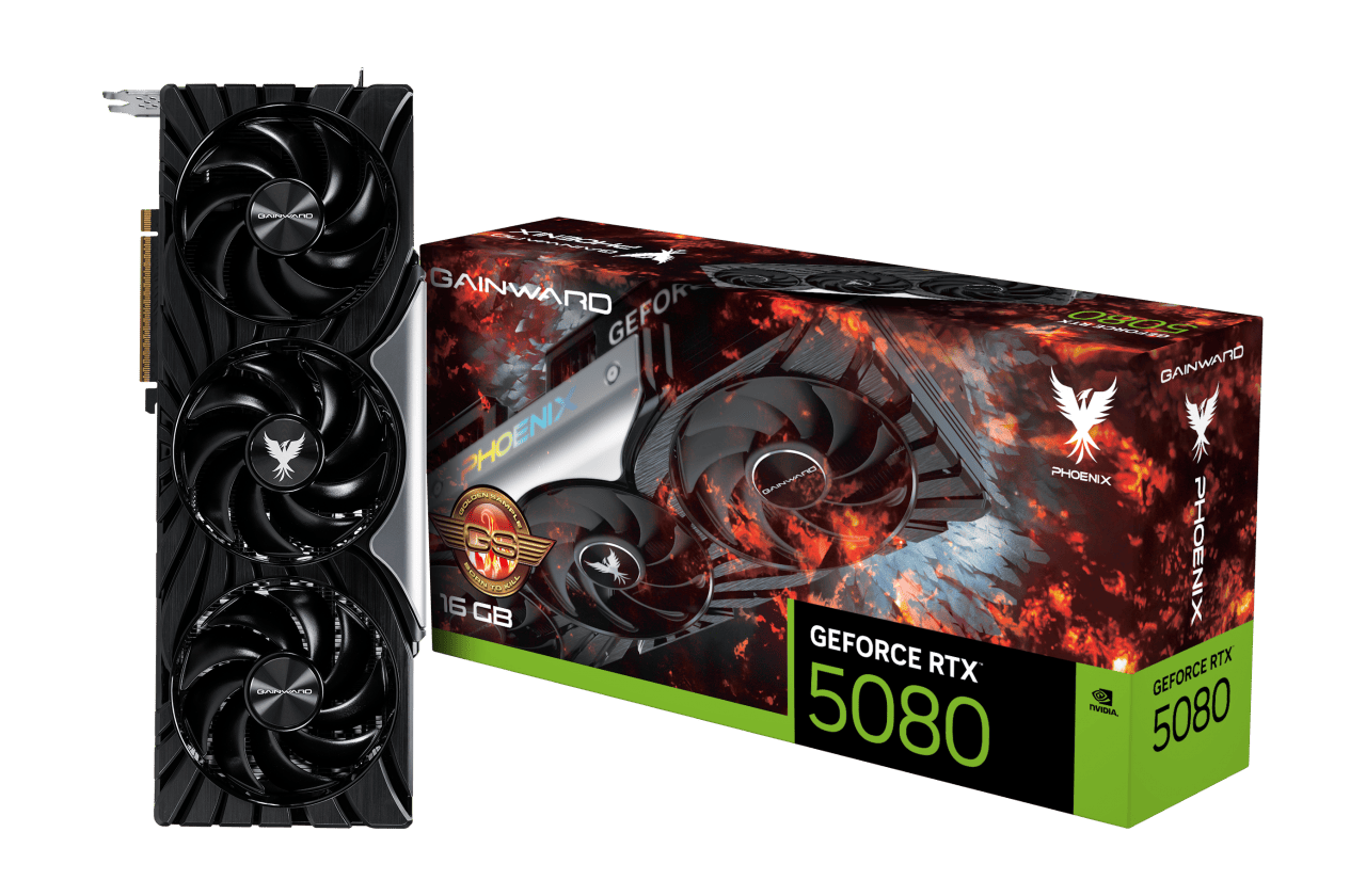 Gainward GeForce RTX 5080 Phoenix GS 16GB GDDR7 256-bit grafikus kártya