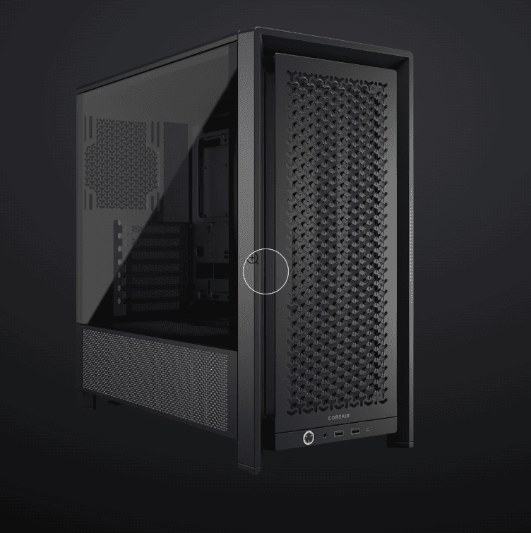 Corsair FRAME 4000D táp nélküli ablakos Mid Tower számítógépház fekete