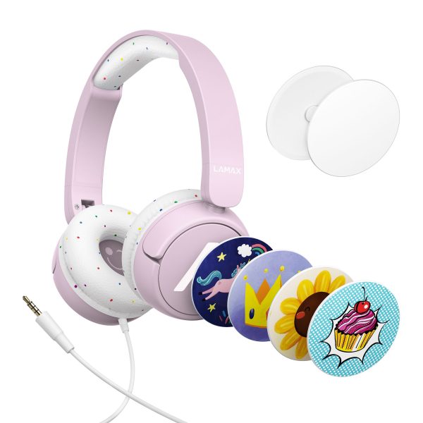 LAMAX SoundKid1 pink Vezetékes gyerek fejhallgató rózsaszín
