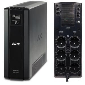 APC szünetmentes, Back-UPS BR1500G-GR, (3+3 SCHUKO) 1500VA (865 W) LCD 230V LINE-INTERAKTÍV, torony - USB