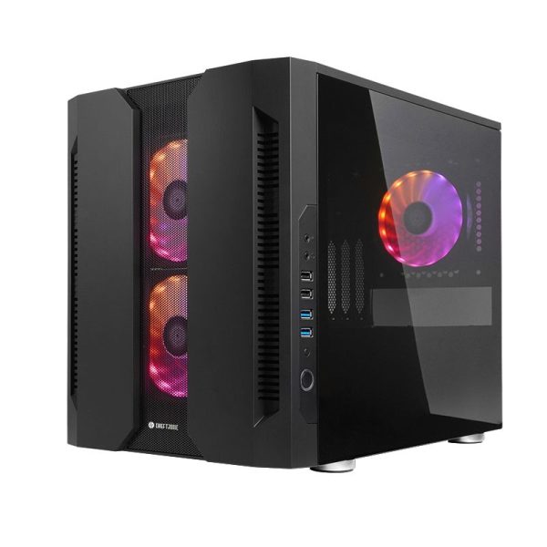 Chieftec Chieftronic M2 táp nélküli ablakos MT Mini Tower számítógépház fekete