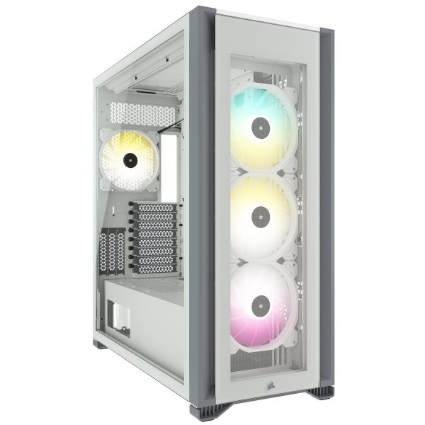 Corsair iCUE 7000X RGB táp nélküli ablakos Full Tower számítógépház fehér