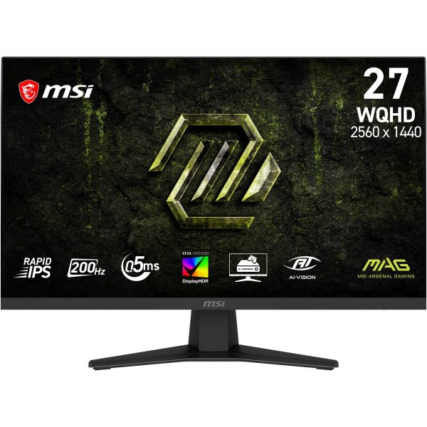 MSI MAG 274QF E20 – 27" WQHD Rapid IPS 200Hz gaming monitor