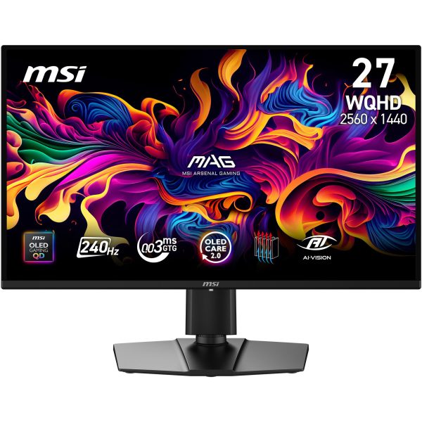 MSI MAG 274QP QD-OLED X24 – 27" WQHD QD-OLED 240Hz ívelt nélküli gaming monitor