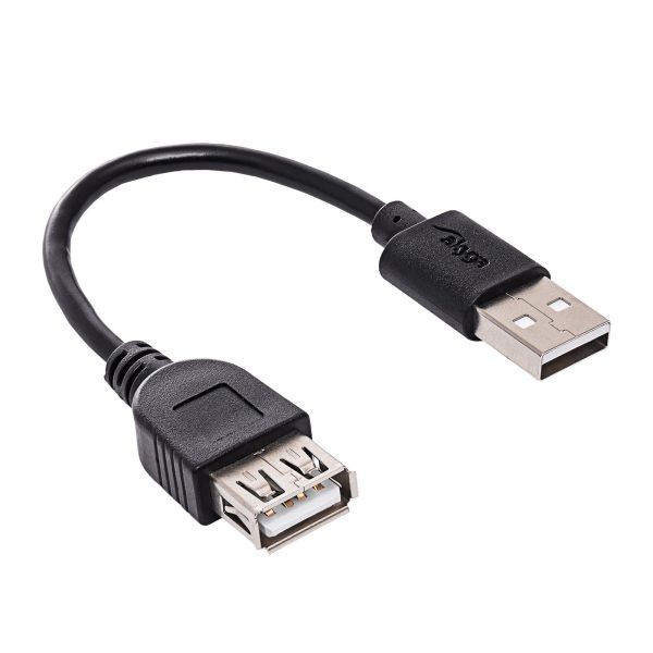 Akyga AK-USB-23 USB-A 2.0 - USB-A 2.0 M/F 0.15m