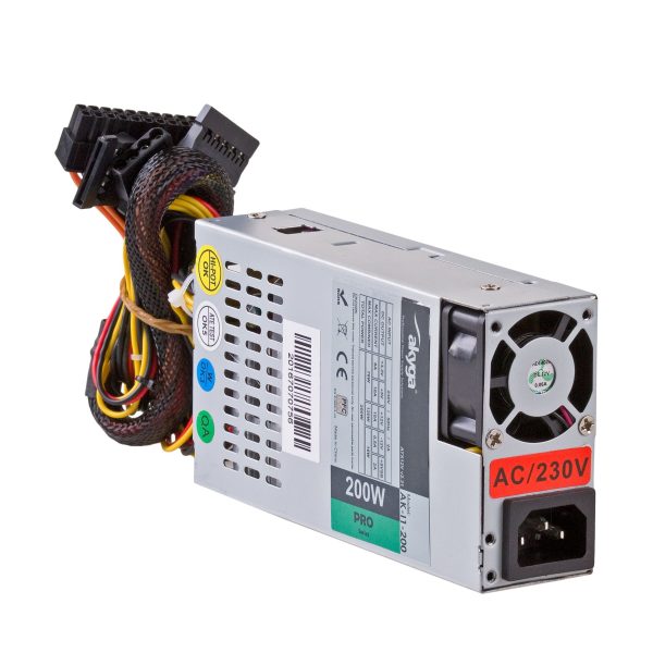 Akyga Pro 1U desktop tápegység 200W