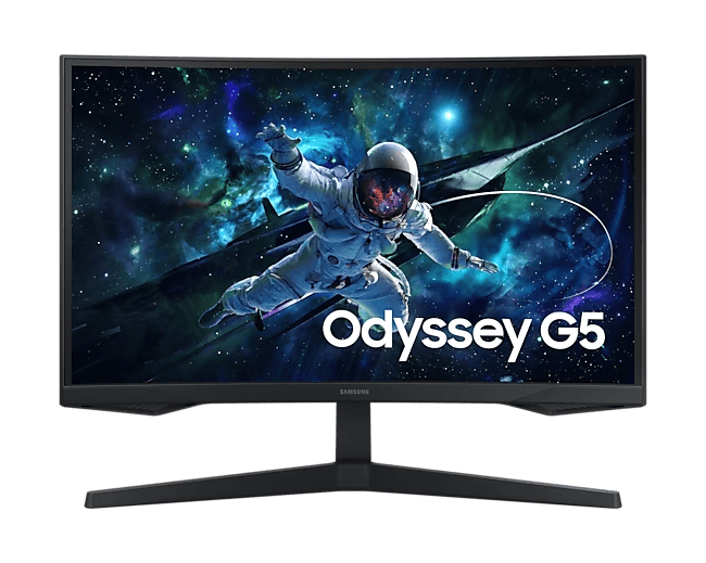 SAMSUNG Ívelt Gaming 165Hz VA monitor 27" G55C, 2560x1440, 16:9, 300cd/m2, 1ms, HDMI/DisplayPort