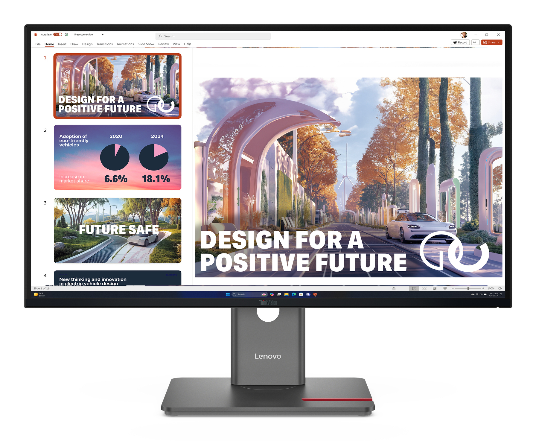 Lenovo ThinkVision P27QD-40 27" IPS LED monitor fekete 120Hz