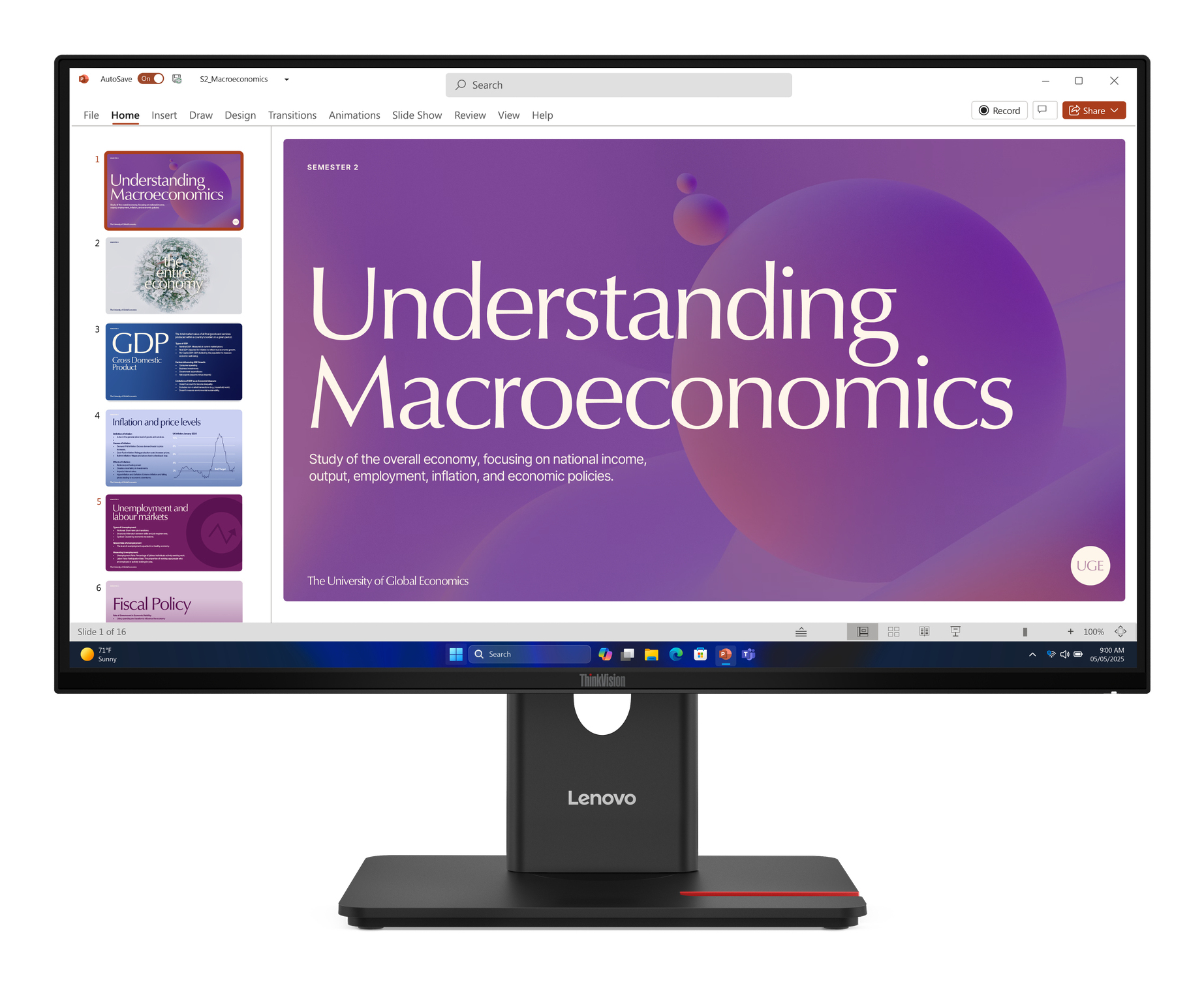 Lenovo ThinkVision T24D-40 23.8" IPS LED monitor fekete 120Hz