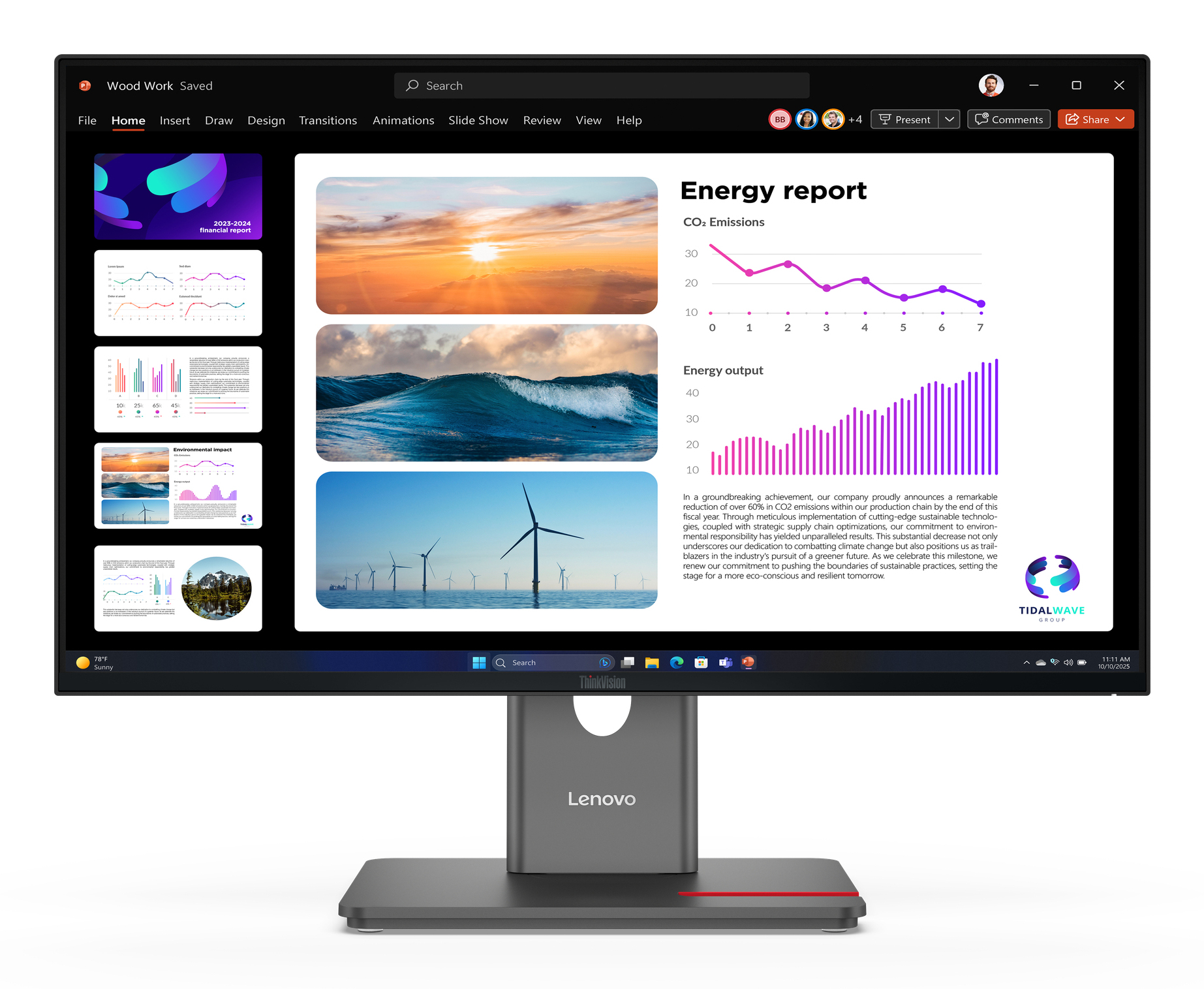 Lenovo ThinkVision P24q-40 23.8" IPS LED monitor fekete 120Hz