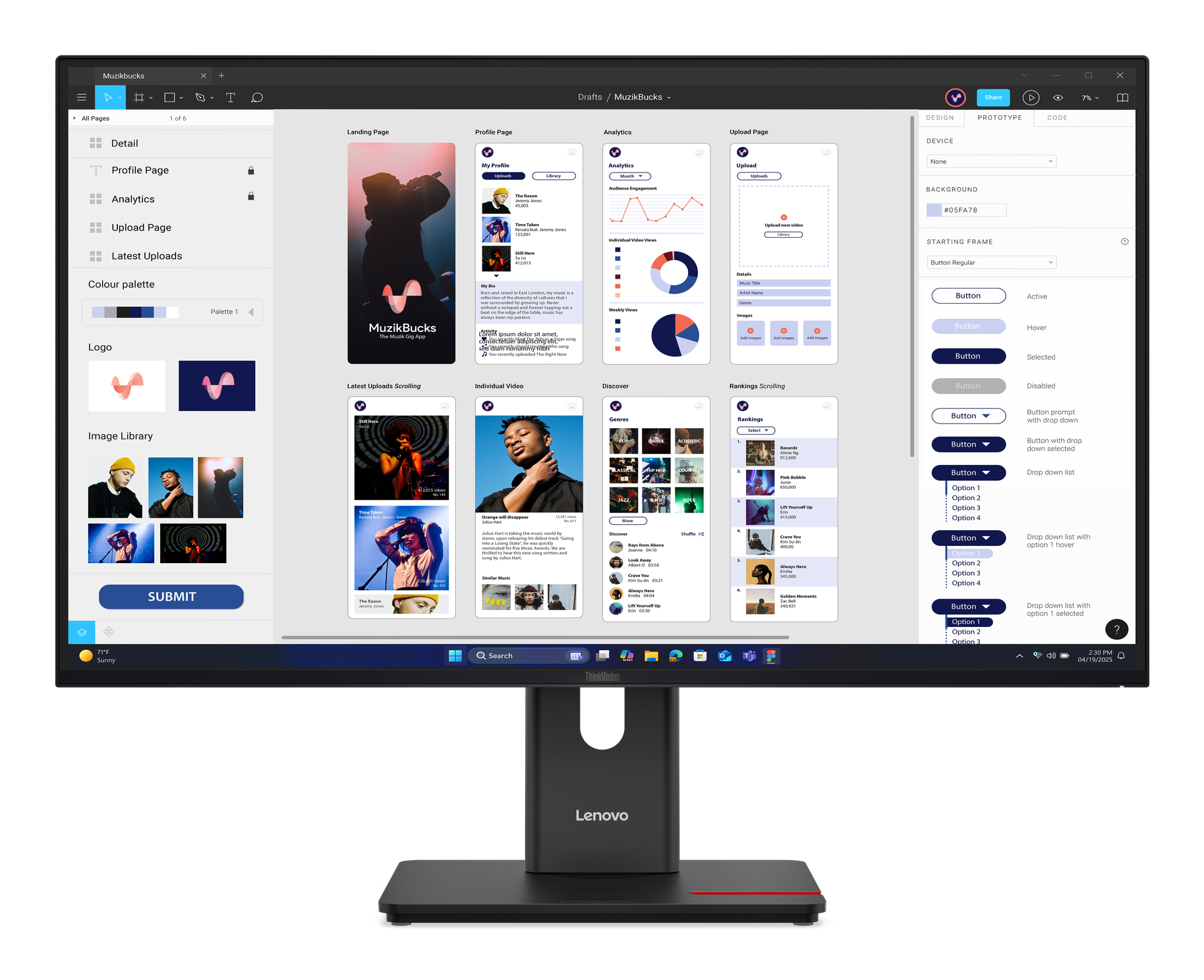 THINKVISION T32UD-40 31.5 INCH MONITOR