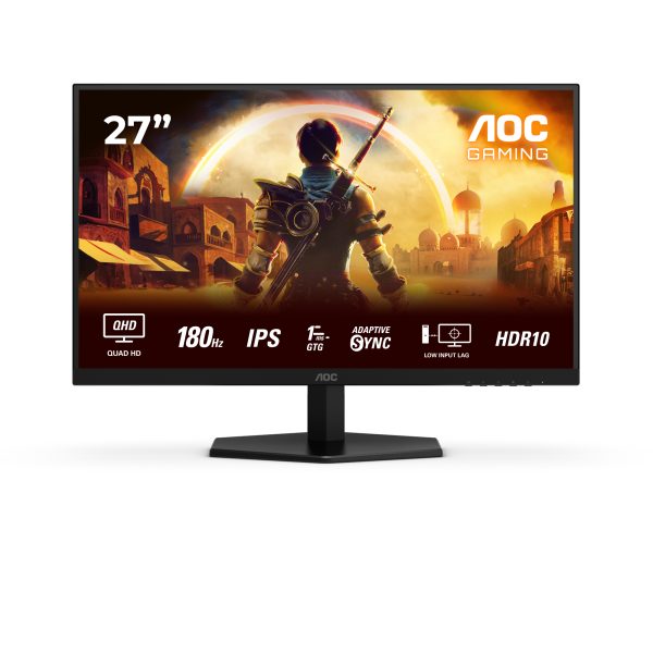 AOC Gaming 180Hz IPS monitor 27" Q27G42XE, 2560x1440, 16:9, 300cd/m2, 1ms, HDMIx2/DisplayPort, hangszóró, HDR10