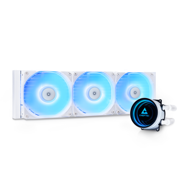 Chieftec Iceberg 360 RGB AiO CPU vízhűtő, fehér (CLC-360-RGB-W)