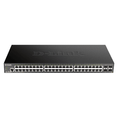 D-LINK Switch 48x1Gbps + 4xGigabit SFP+ Menedzselhető Rackes, DGS-1250-52X/E