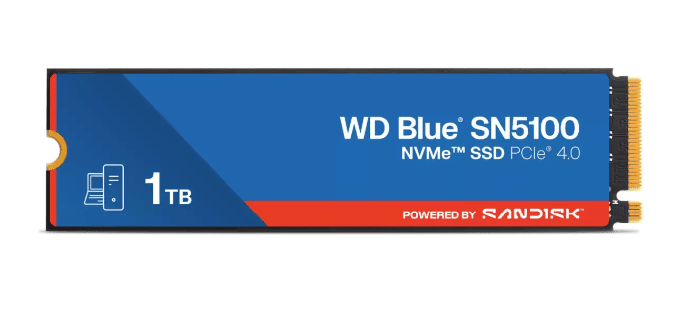 Western Digital SSD 1TB Blue M.2 2280 NVMe SN5100