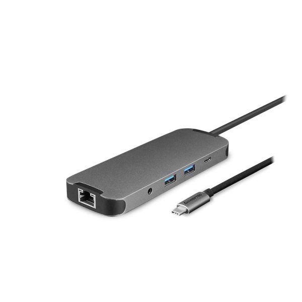 Chieftec DSC-901 9-in-1 9-port 80W USB-C dokkoló szürke