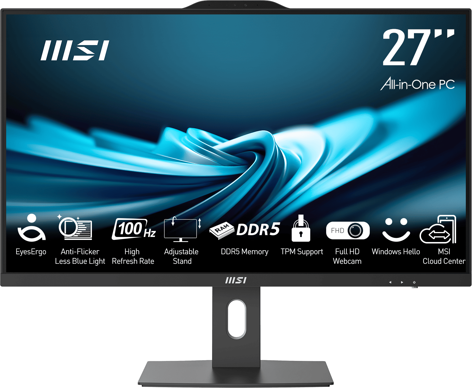 MSI PRO AP272P 14M-867XEU All-in-One PC i5-14400 16GB 512GB fekete