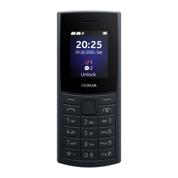 Nokia 110 4G mobiltelefon, Dual SIM, éjkék (TA-1661)