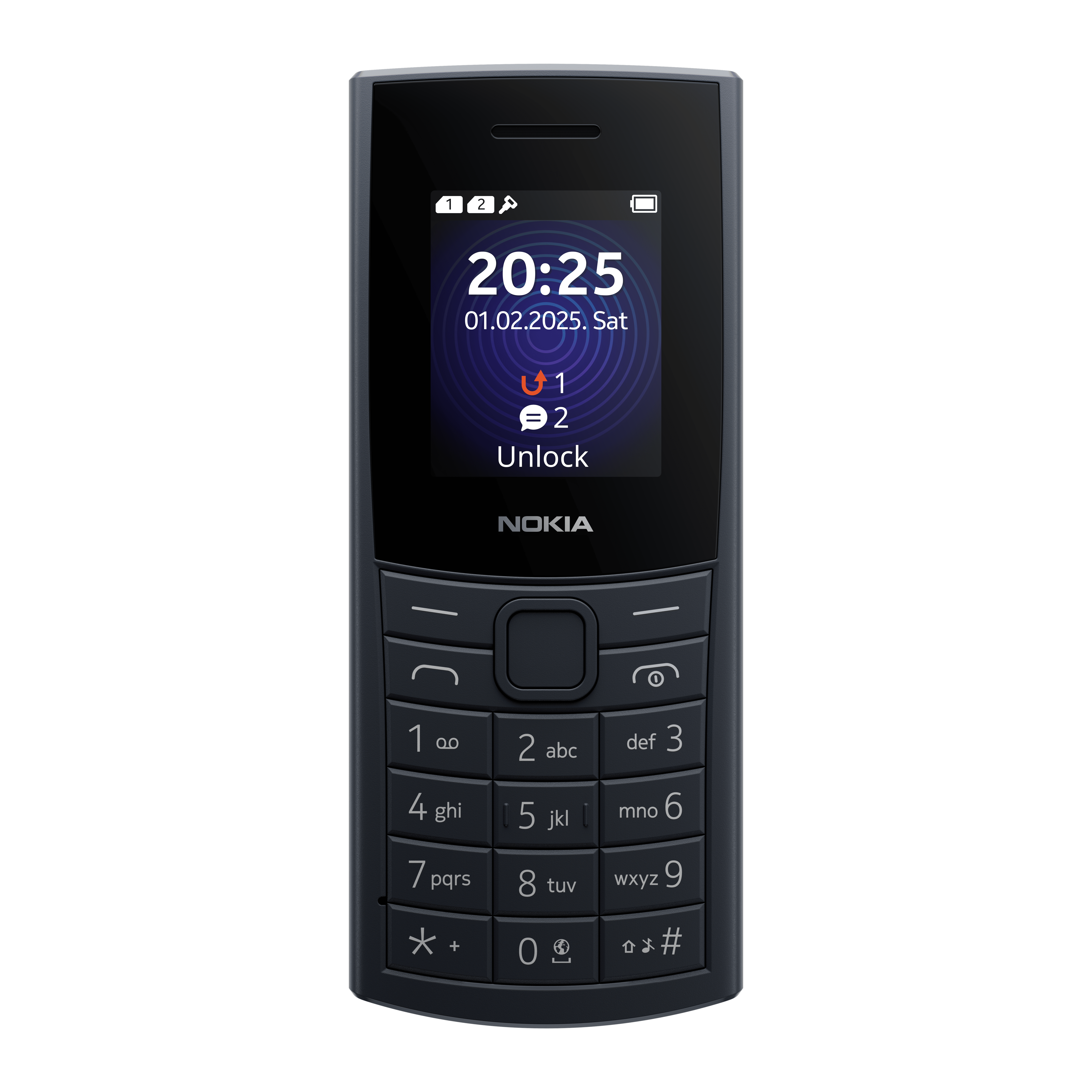 Nokia 110 4G mobiltelefon, Dual SIM, éjkék (TA-1661)