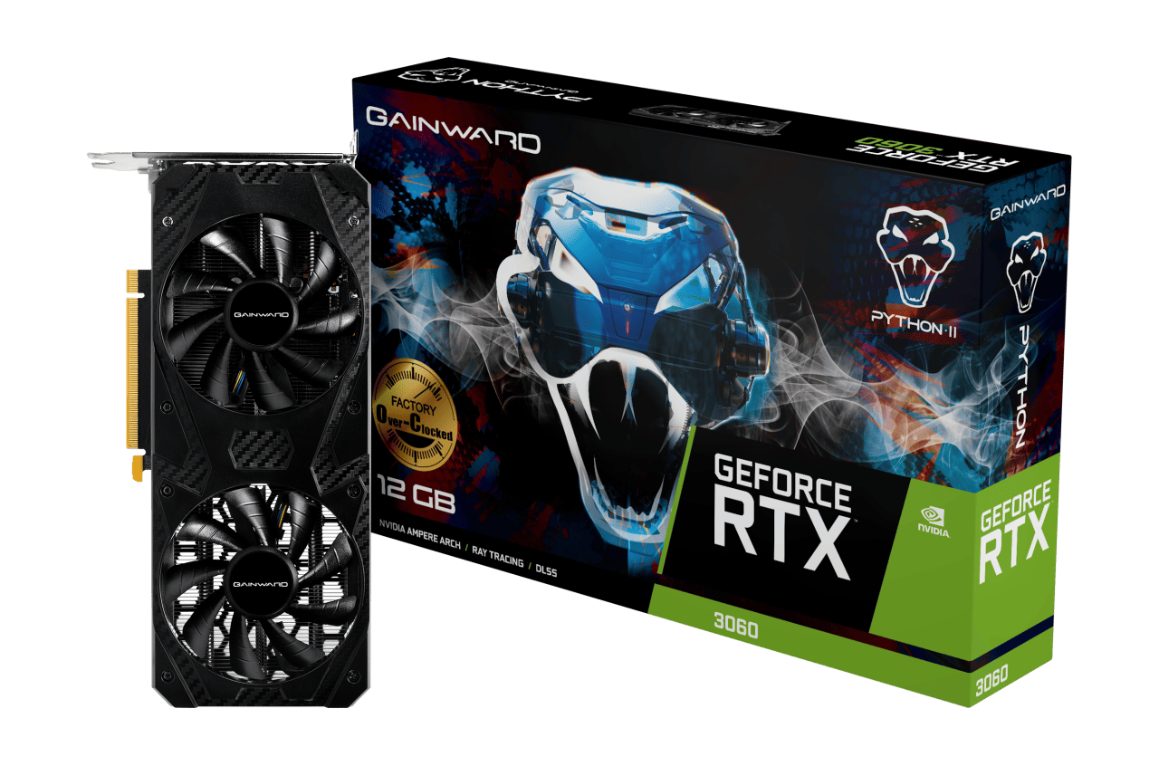 Gainward GeForce RTX 3060 Python II OC 12GB GDDR6 192bit videokártya