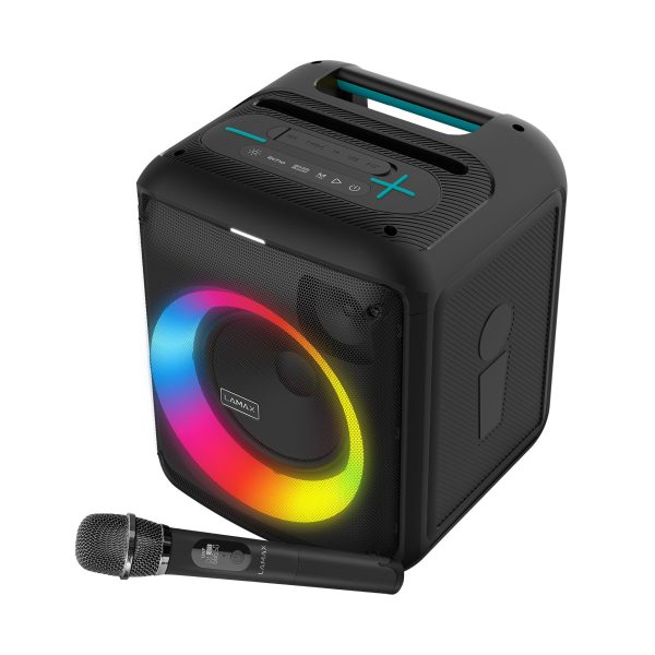 LAMAX Partyking1 Play 80W Bluetooth Party hangszóró vezeték nélküli mikrofonnal