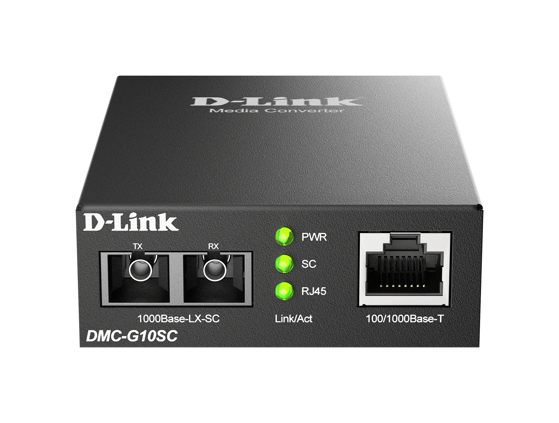 D-LINK Optikai Media Konverter 100/1000Base-T to 1000Base-LX SC Single mód 10km, DMC-G10SC/E
