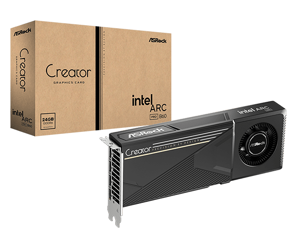 ASRock Intel Arc Pro B60 Creator 24G videokártya