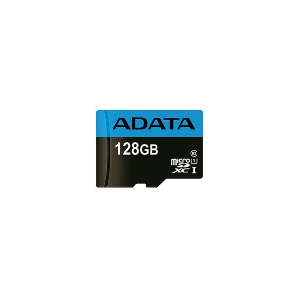 ADATA 128GB Premier (+adapter) UHS-1 Class10 V10 microSDXC memóriakártya BOX fekete