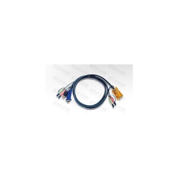Aten USB-A 2.0 VGA - USB-A 2.0 KVM kábel 3m