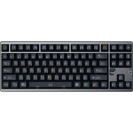 ATK Hex80 TKL USB angol gaming Owlab Ti magnetic mechanikus billentyűzet sötétszürke