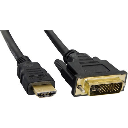 Akyga HDMI / DVI 24+1 kábel, 3m - AK-AV-13