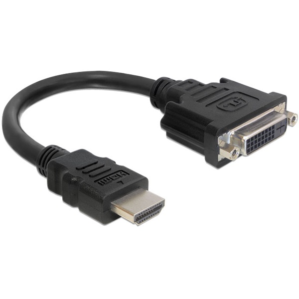 DELOCK Átalakító HDMI-A male > DVI 24+5 female 20cm