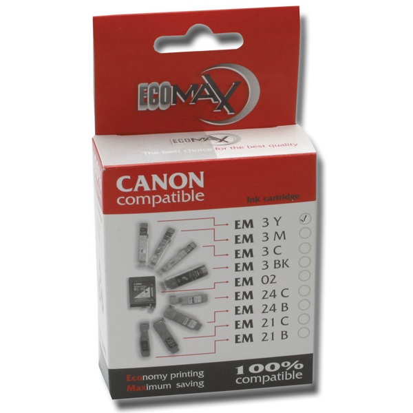 ECOMAX Tintapatron BCI-3Y - EM3Y