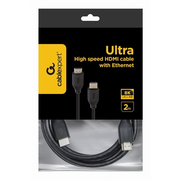 GEMBIRD Kábel HDMI - HDMI 8K@60Hz, M/M, 2m, fekete